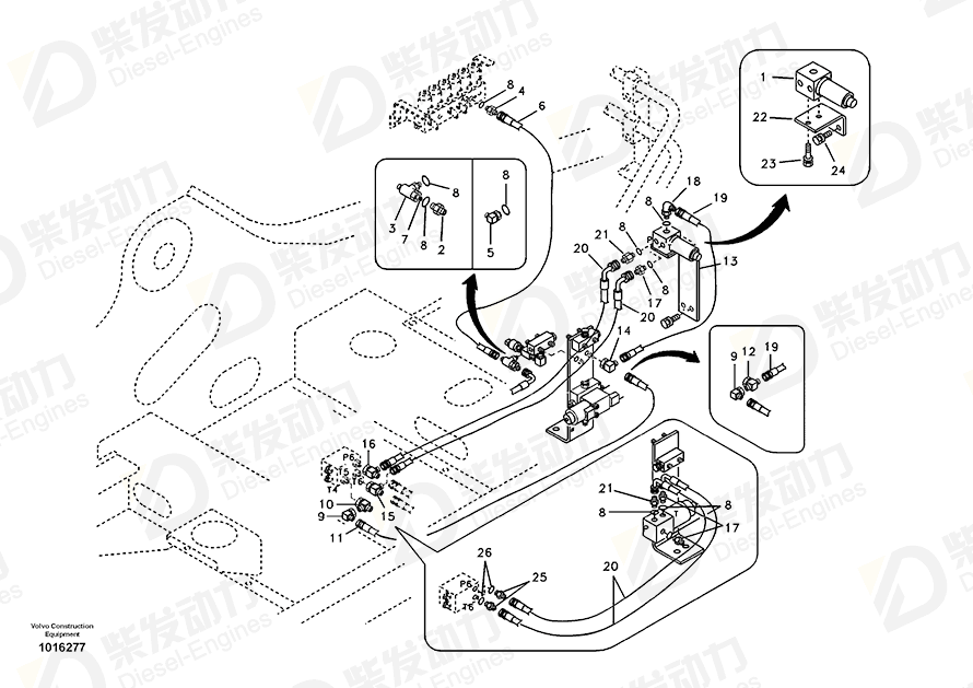 VOLVO T-nipple 14520631 Drawing