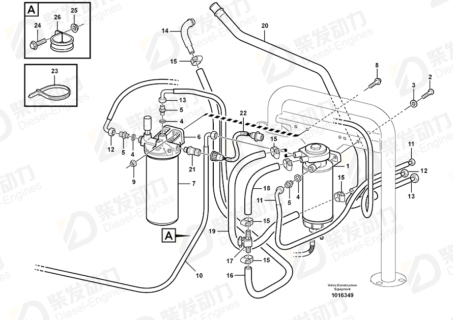 VOLVO Cable harness 11193173 Drawing