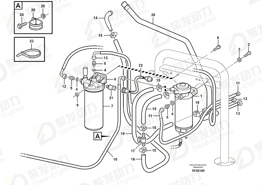 VOLVO Cable harness 11193173 Drawing VOLVO Cable harness 11193173 Drawing