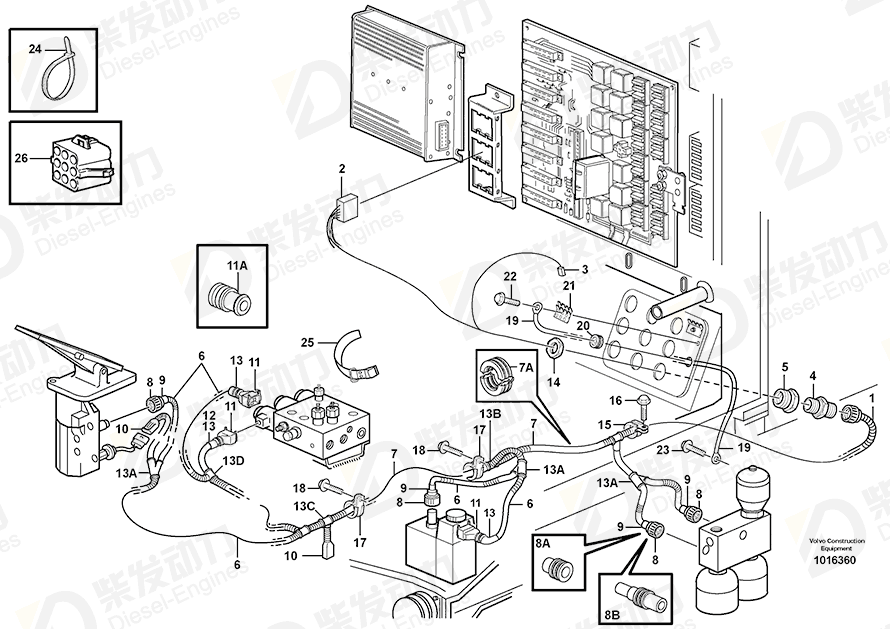 VOLVO Fitting 14346386 Drawing