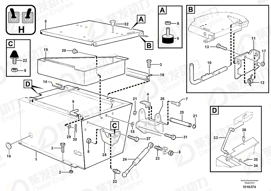 VOLVO Link Bearing 5000012 Drawing VOLVO Link Bearing 5000012 Drawing