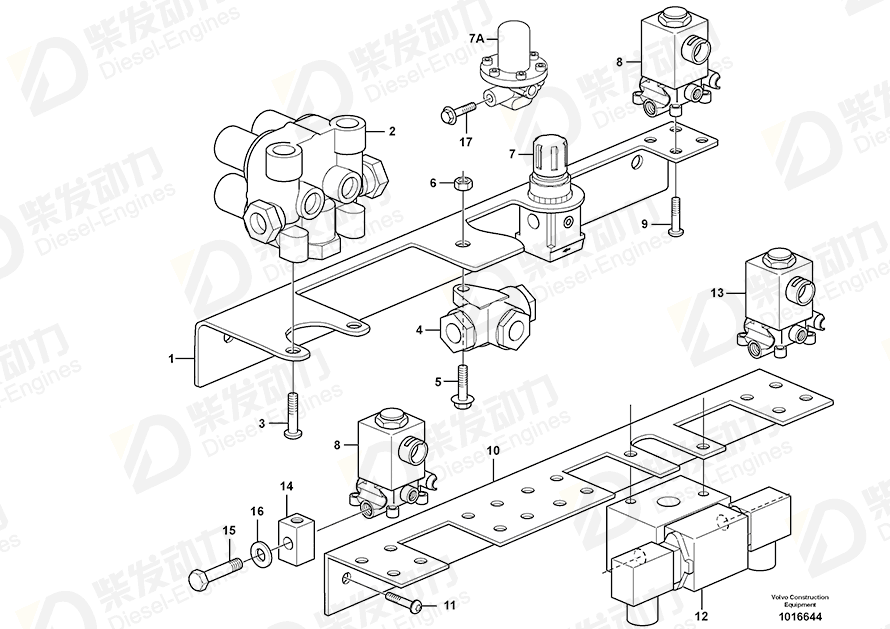 VOLVO Solenoid valve 1078318 Drawing