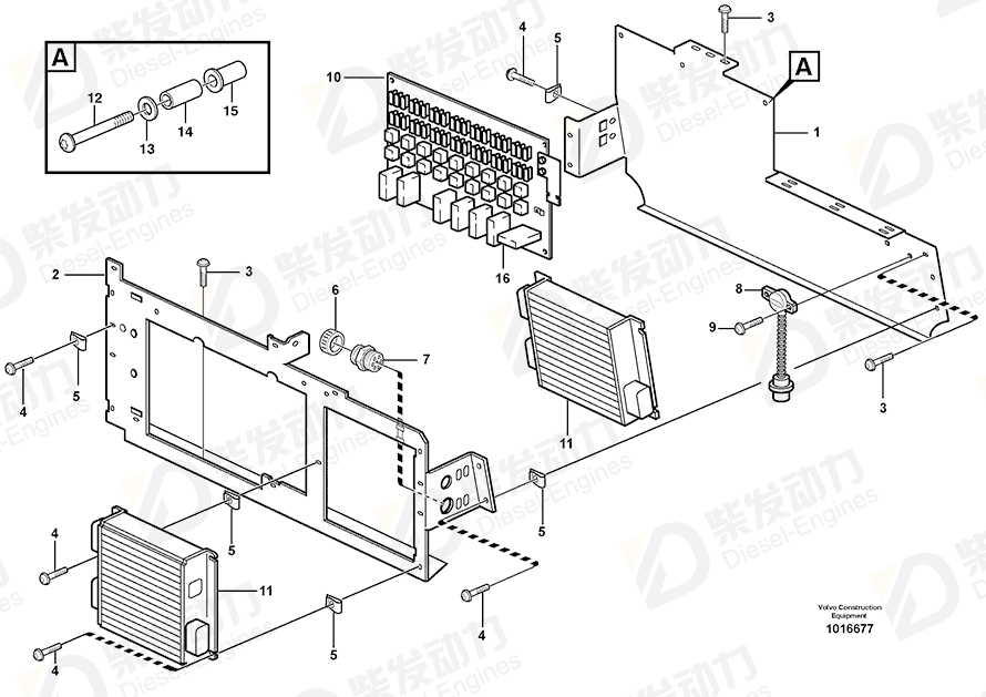 VOLVO Electronic unit 11380600 Drawing