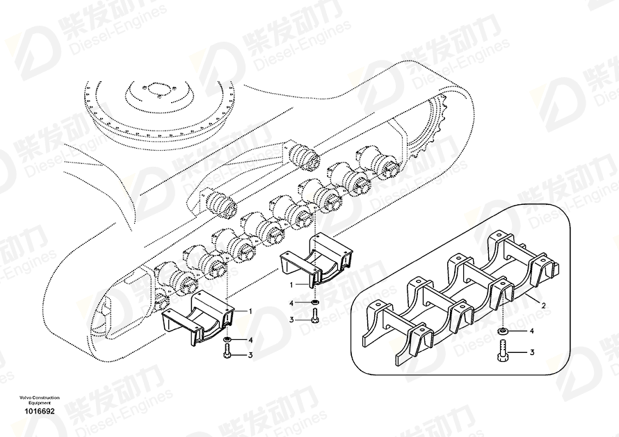 VOLVO Guard 14528863 Drawing