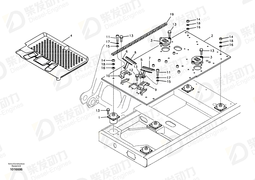VOLVO Cover 14508249 Drawing