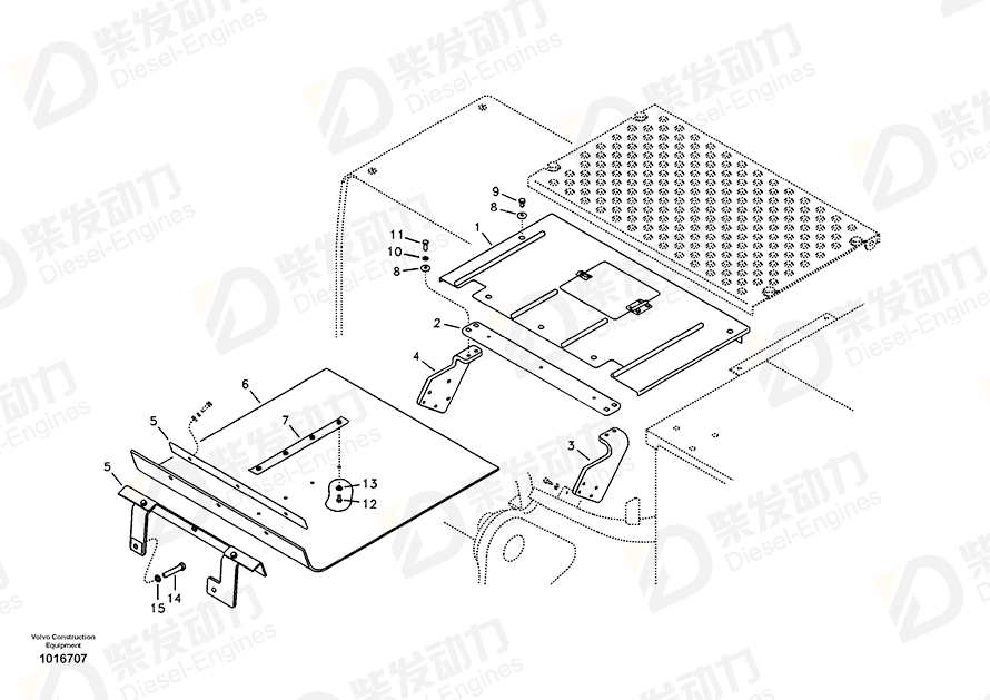 VOLVO Cover 14547842 Drawing