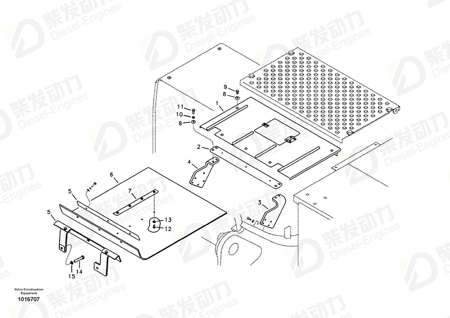 VOLVO Bracket 14551275 Drawing