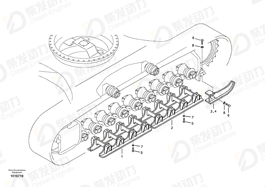 VOLVO Support 14547660 Drawing