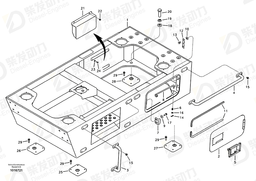 VOLVO Cover 14542918 Drawing