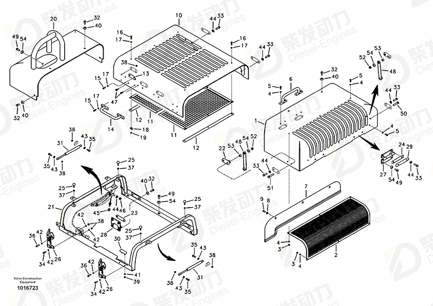 VOLVO Cover 14547710 Drawing