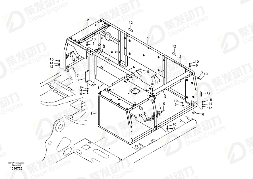 VOLVO Cover 14532150 Drawing