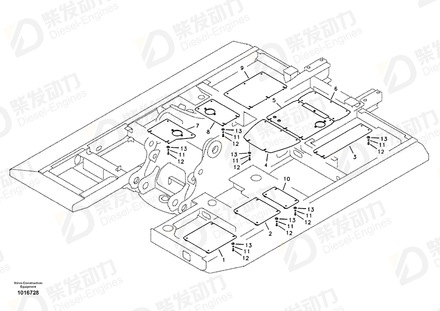 VOLVO Cover 14559616 Drawing