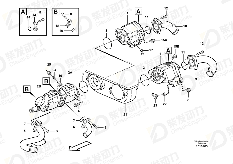 VOLVO Fitting nut 13933904 Drawing
