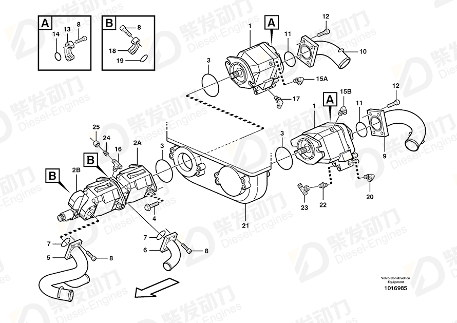 VOLVO Reduction nipple 13933945 Drawing