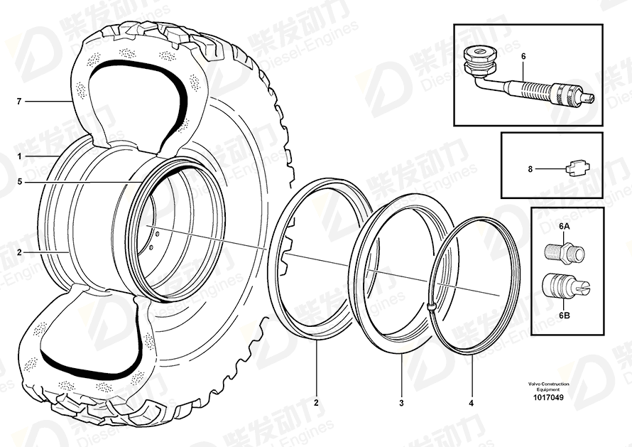 VOLVO Wheel 11195181 Drawing
