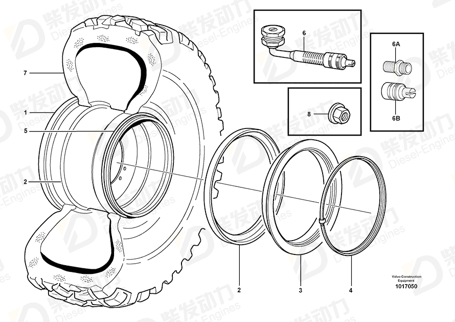 VOLVO Tire 11197634 Drawing