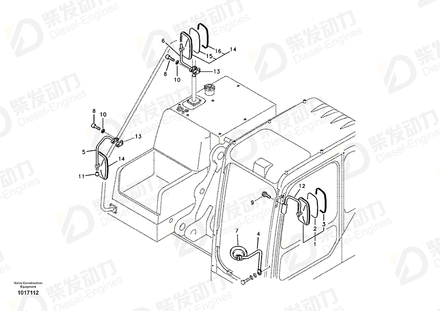VOLVO Stay 14513748 Drawing