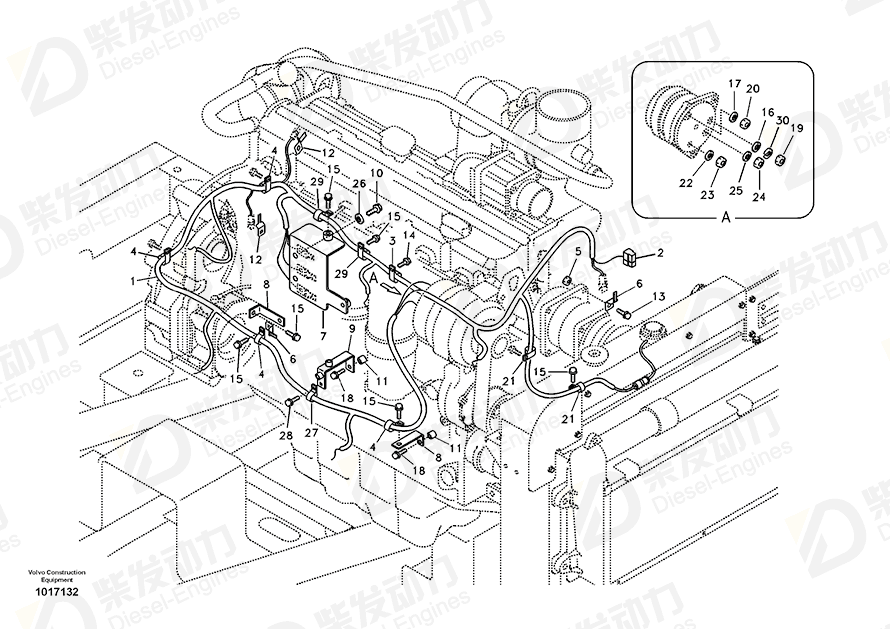 VOLVO Wire harness 14512671 Drawing VOLVO Wire harness 14512671 Drawing