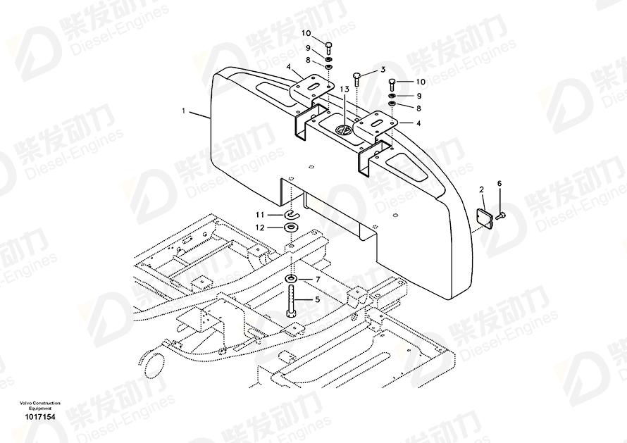 VOLVO Hexagon screw SA9011-23028 Drawing