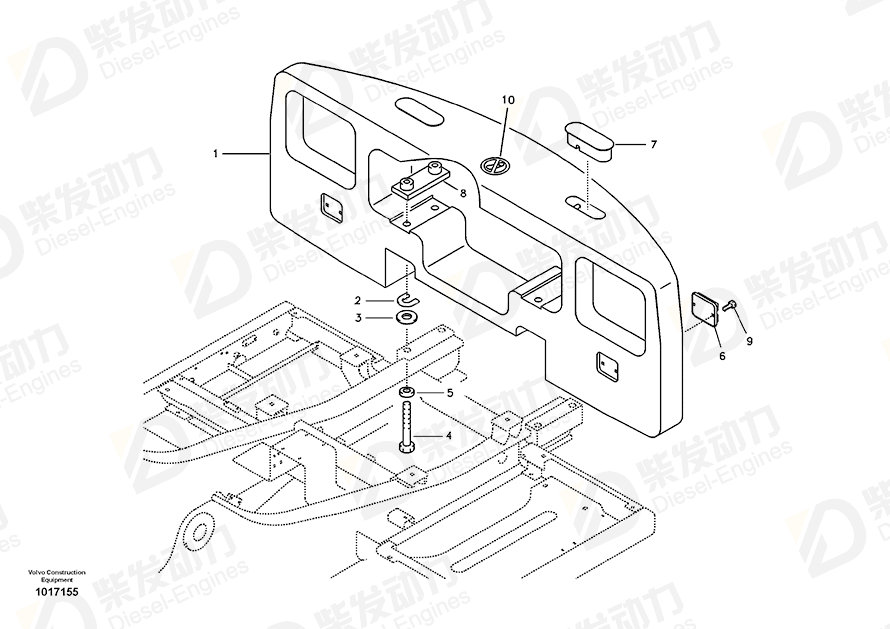 VOLVO Plate 14510805 Drawing