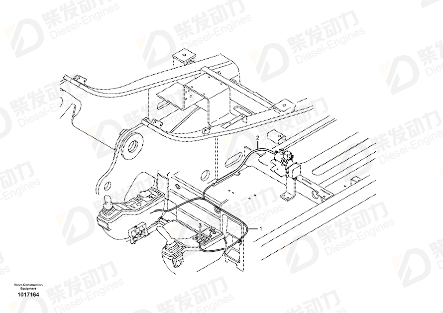 VOLVO Wire harness 14529929 Drawing