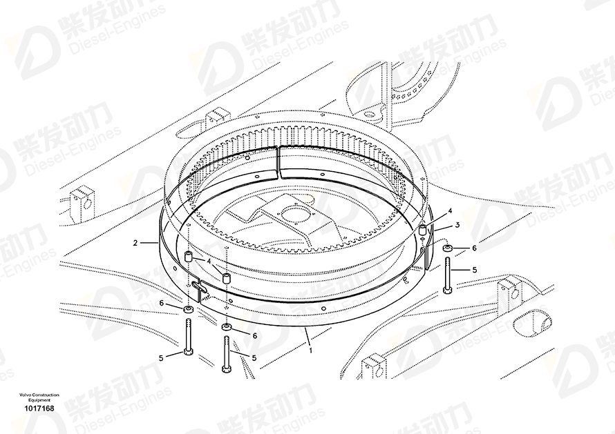 VOLVO Cover 14533694 Drawing