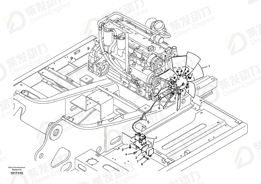 VOLVO Fan 14532839 Drawing