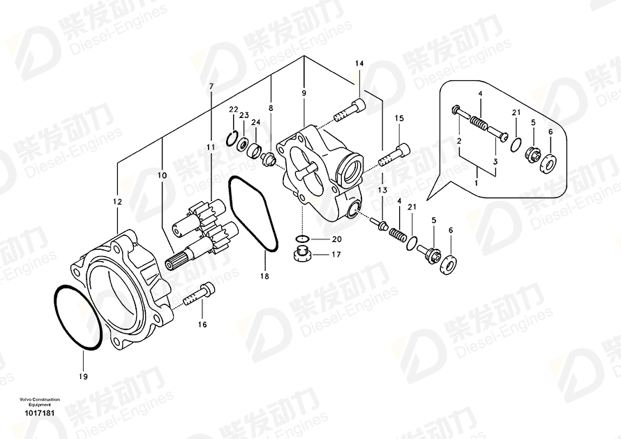 VOLVO Ring SA8230-08870 Drawing VOLVO Ring SA8230-08870 Drawing