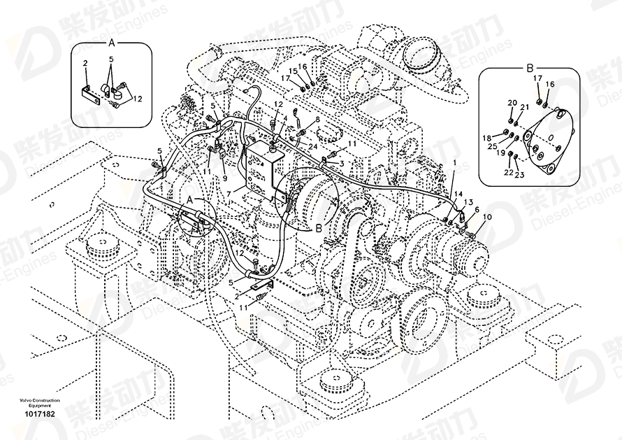 VOLVO Bracket 14510982 Drawing