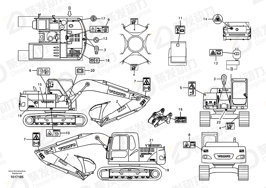 VOLVO Decal 14531905 Drawing
