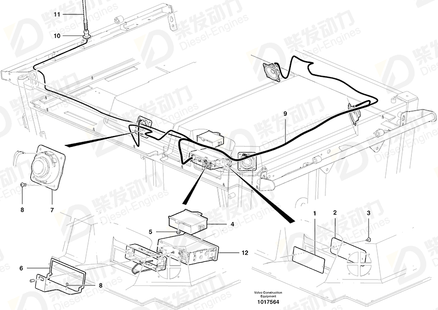 VOLVO Cable harness 15142659 Drawing