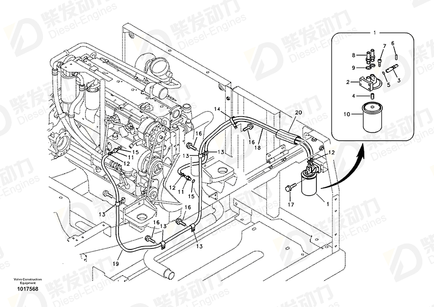 VOLVO Connector 14880180 Drawing