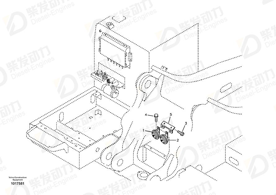 VOLVO Bracket 14514420 Drawing