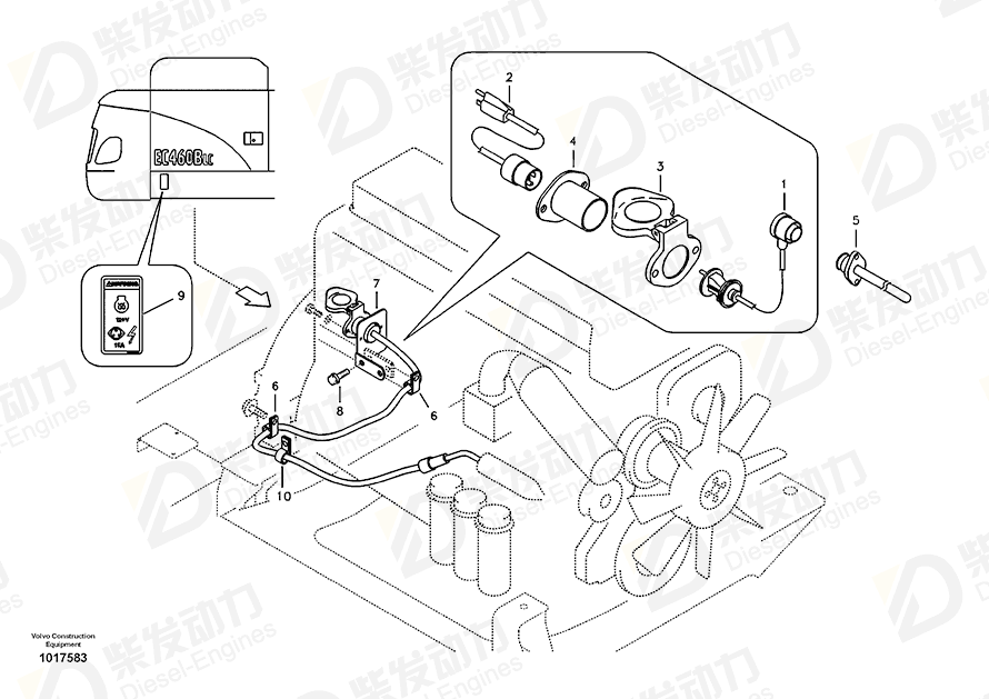 VOLVO Cable 14511419 Drawing