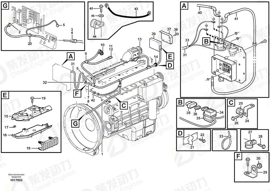 VOLVO Cover 3173910 Drawing