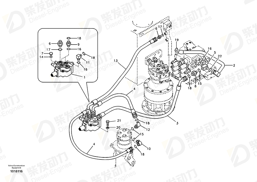 VOLVO Connector SA9419-21020 Drawing