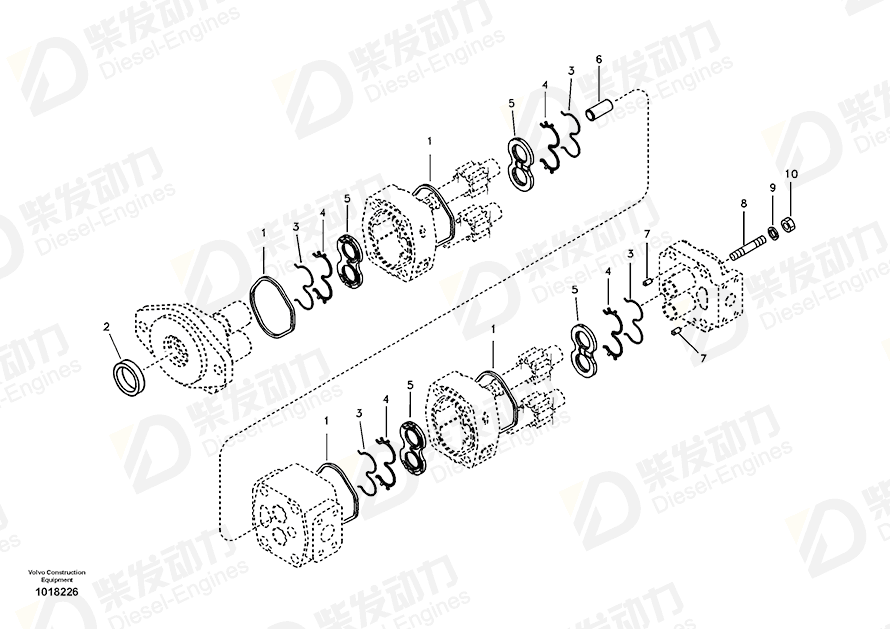 VOLVO Locating pin SA7218-00650 Drawing