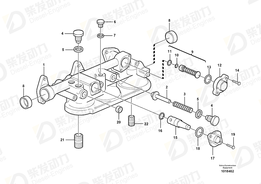 VOLVO Cover 3184806 Drawing