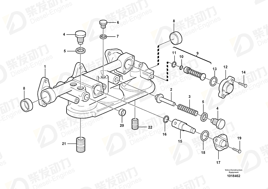 VOLVO Valve Peg 421547 Drawing