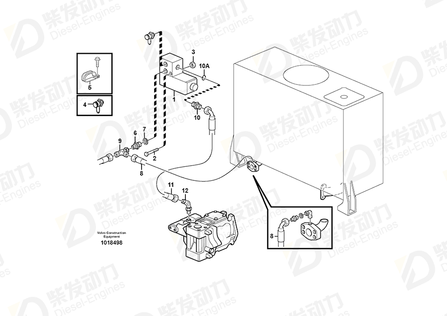 VOLVO Sealing kit 11701047 Drawing VOLVO Sealing kit 11701047 Drawing