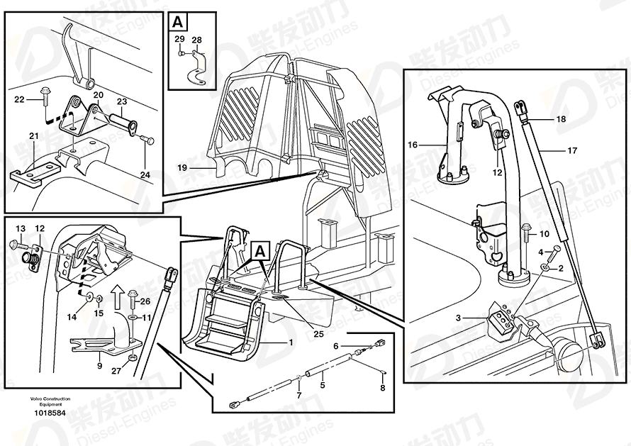 VOLVO Six point socket screw 969768 Drawing