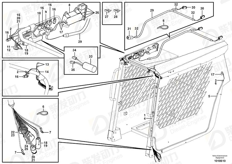 VOLVO Protecting sleeve 13949597 Drawing