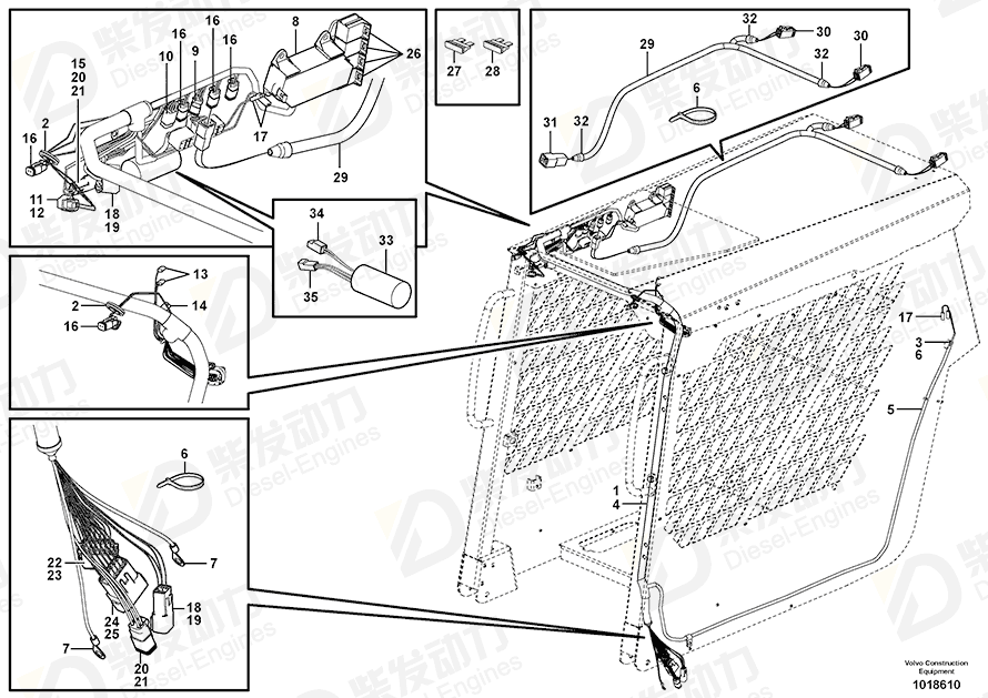 VOLVO Cable terminal 940336 Drawing