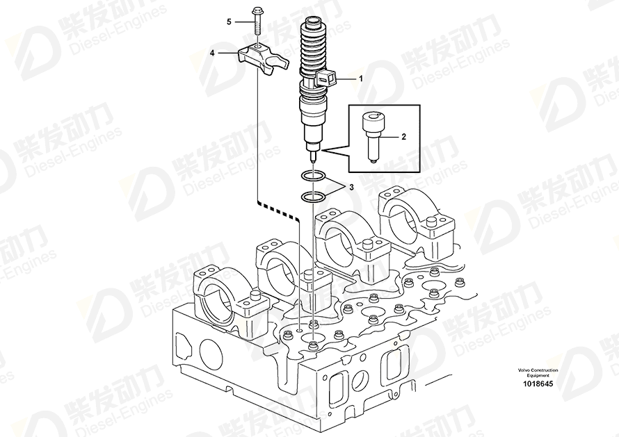 VOLVO Nozzle 20530438 Drawing