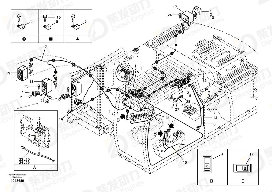 VOLVO Bracket 14517649 Drawing