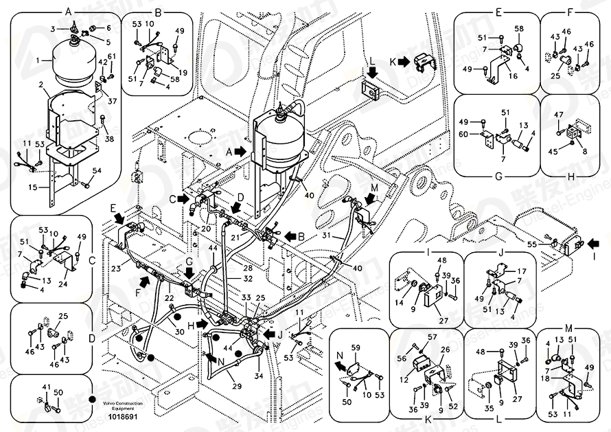 VOLVO Bracket 14533486 Drawing