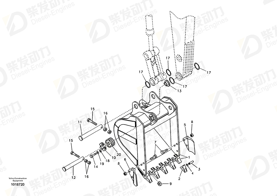 VOLVO Bucket 14533692 Drawing