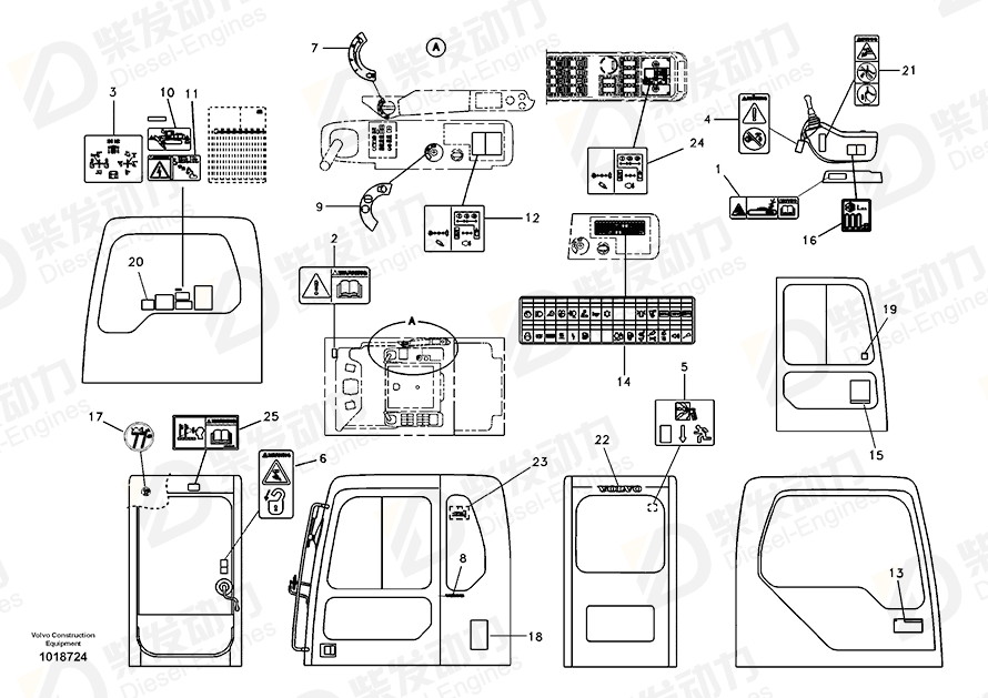 VOLVO Decal 14531170 Drawing