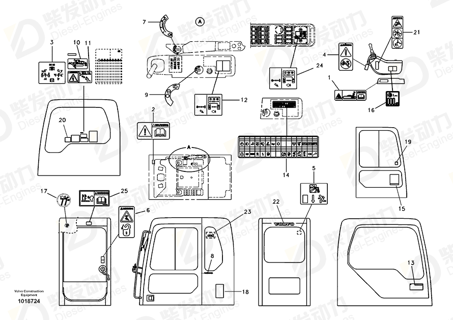 VOLVO Decal 14880204 Drawing