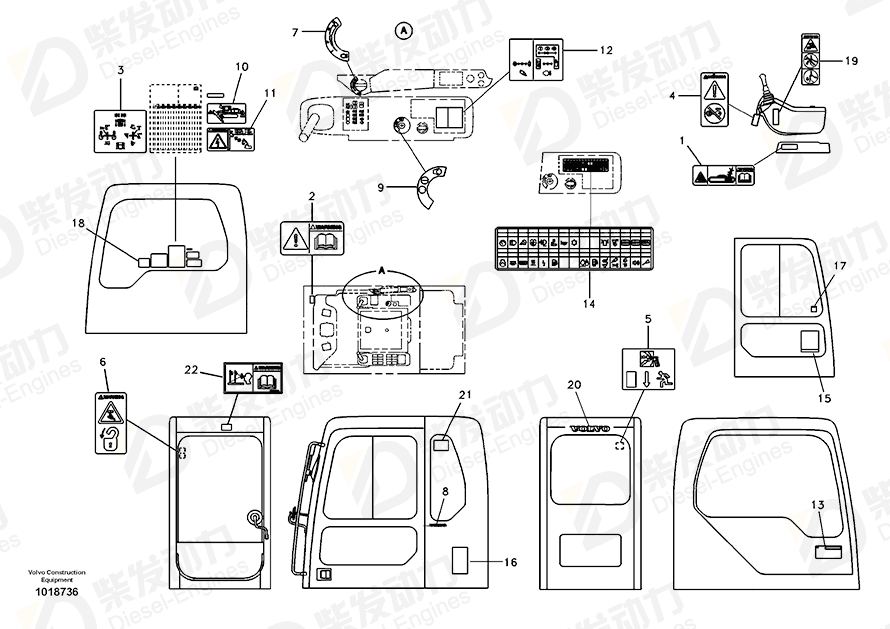 VOLVO Decal 14522296 Drawing